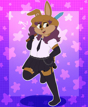 Bnuuy and a Diamond Sword Bnuuy and a Diamond Sword